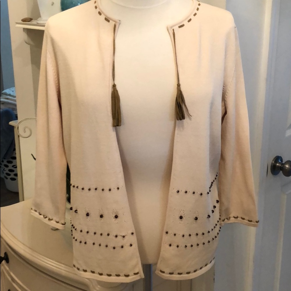 NWT DUE PER DUE CARDIGAN SZ SMALL